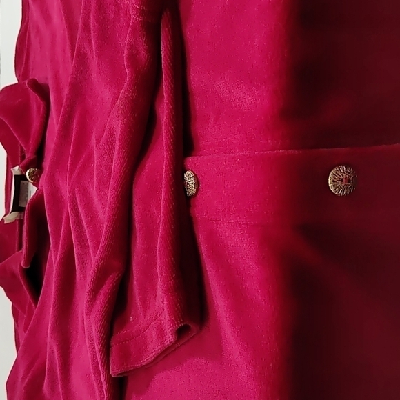 Jessica Scott Sport women's red long sleeve button down shirt Size: L - Picture 5 of 5